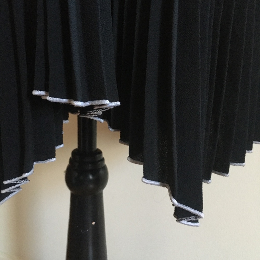 All Saints Black Myer Pleated Dress Sz Small - Picture 10 of 15